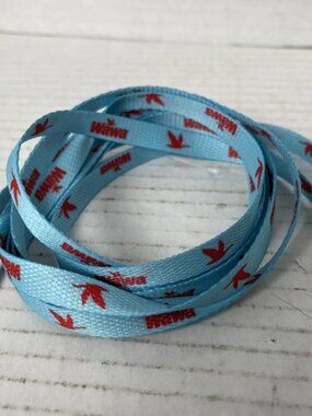 Wawa Logo Flat Shoelaces 36" Blue Red New